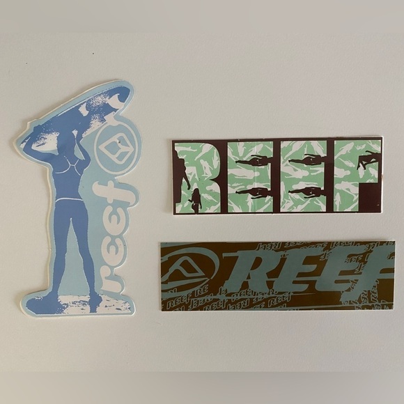 Bundle of 3 REEF Surf Stickers - Picture 1 of 4